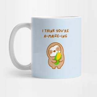 I Think You’re Amazing Corn Sloth Mug